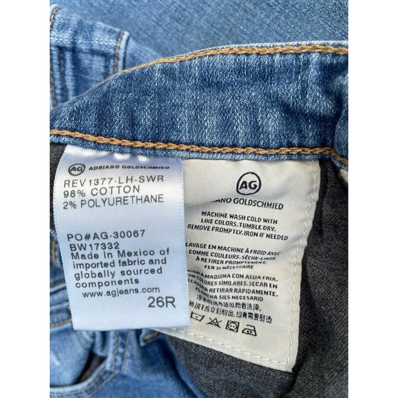AG Jeans Stevie Slim Straight Ankle Jeans in Blue‎ SZ 26 - Picture 8 of 8